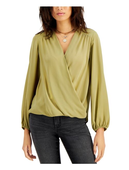 INC International Concepts Surplice Top, Created for Macy's
