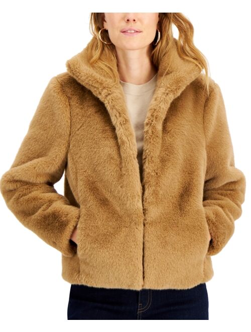 INC International Concepts Petite Cropped Faux-Fur Jacket, Created for Macy's