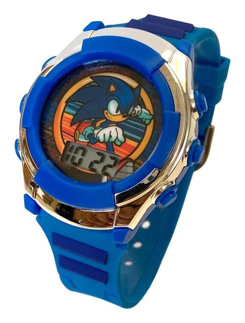 Accutime Kid's Sonic Digital Blue Silicone Strap Watch 38mm