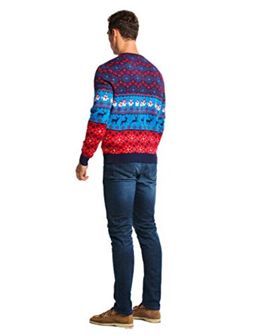 Unisex Men's Ugly Christmas Sweater Yailthy Animal Funny Naughty Merry Xmas Fairisle Pullover