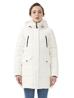 Women's Puffer Winter Down Coat Thickened Parka Jacket with Hood