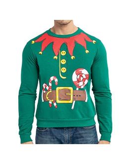 JOYIN Christmas Mens Santa's Elf Ugly Sweater for Xmas Holiday Costume or Birthday Gift