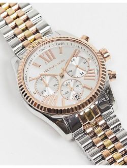 MK5735 Lexington bracelet watch in mixed metal