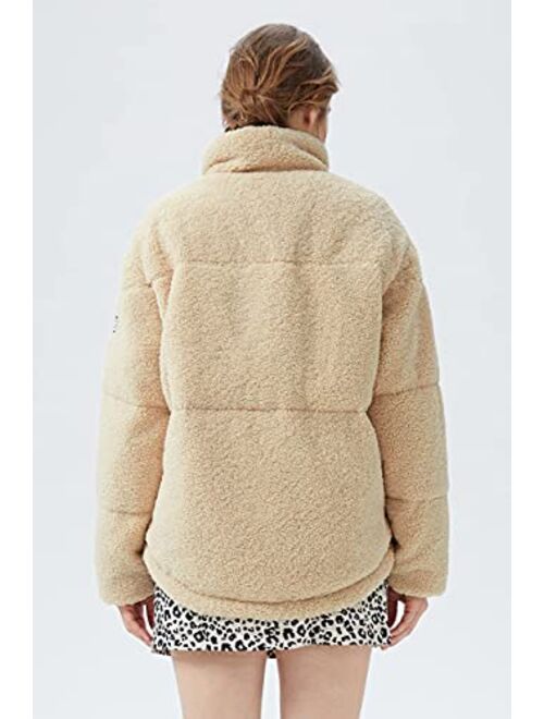 Orolay Corduroy Down Jacket Women Winter Coat Patchwork Puffer Jacket with Hood