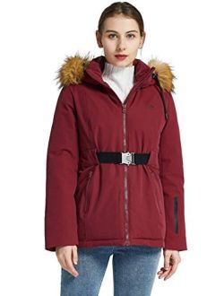 Women's Lightweight Plaid Down Coat Mid-Length Jacket with Oversize Pockets