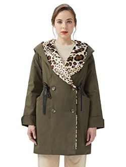 Orolay Women's Lapel Coat Fashion Jacket with Hood