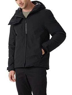 Men's Winter Puffer Down Coat Thicken Warm Jacket with Hood