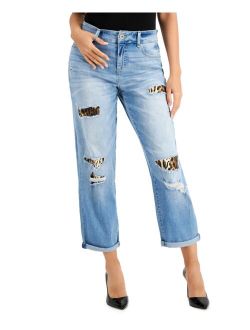 Curvy Ripped Repaired Jeans, Created for Macy's
