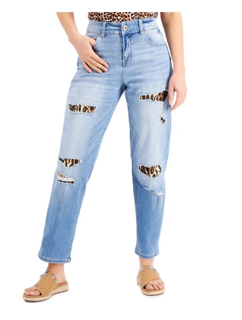 INC International Concepts Petite Ripped Repaired Jeans, Created for Macy's