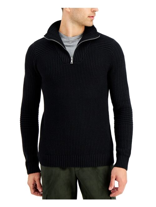 INC International Concepts Men's Matthew Quarter-Zip Sweater, Created for Macy's