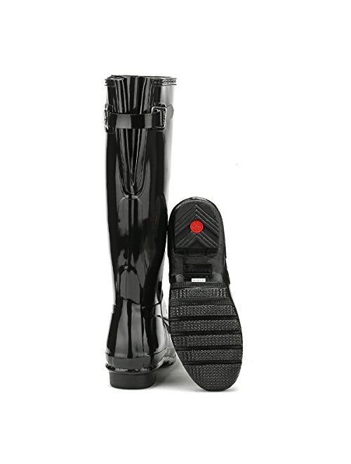 Hunter Boots HUNTER Women's Original Back Adjustable Gloss Rain Boots