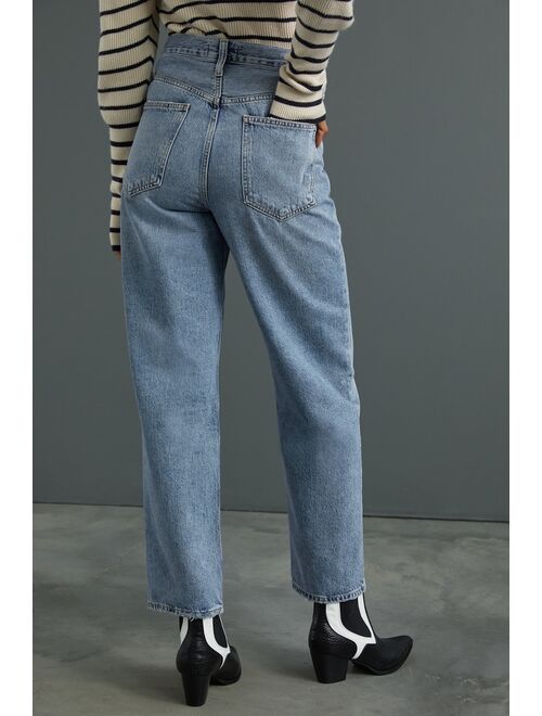 AGOLDE Criss-Crossed Straight Jeans