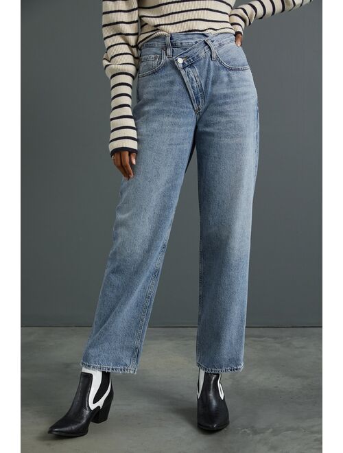 AGOLDE Criss-Crossed Straight Jeans
