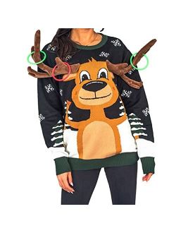 Reindeer Ring Toss 3D Ugly Christmas Sweater
