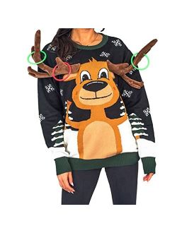 Reindeer Ring Toss 3D Ugly Christmas Sweater