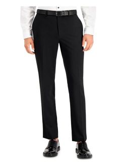 Men's Slim-Fit Black Solid Suit Pants, Created for Macy's