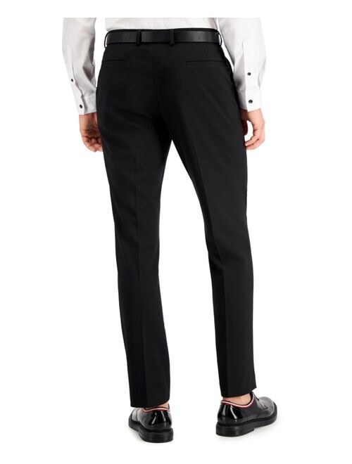 INC International Concepts Men's Slim-Fit Black Solid Suit Pants, Created for Macy's
