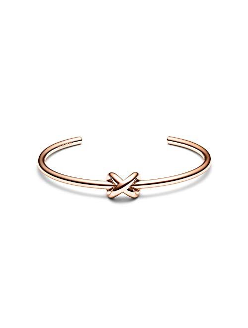 MVMT Women's Knot Cuff Bracelet | Open Closure, Stainless Steel