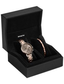 Women's Chronograph Nova Orion Two-Tone Steel Bracelet Watch Set 38mm