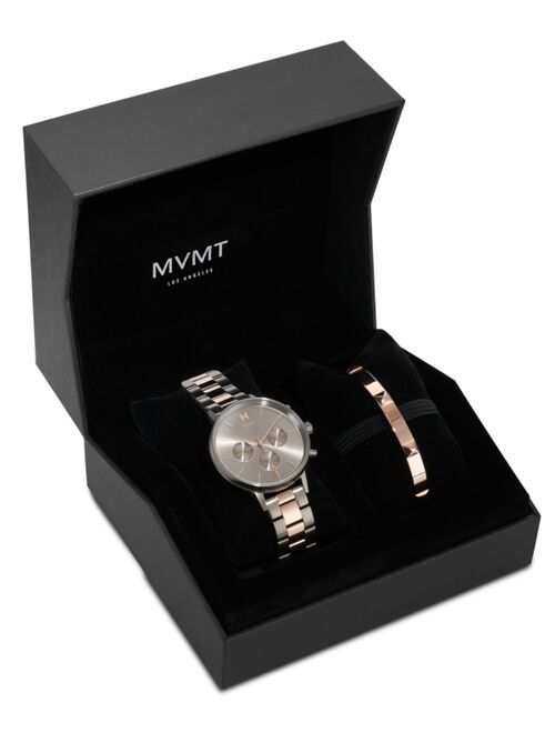 MVMT Women's Chronograph Nova Orion Two-Tone Steel Bracelet Watch Set 38mm