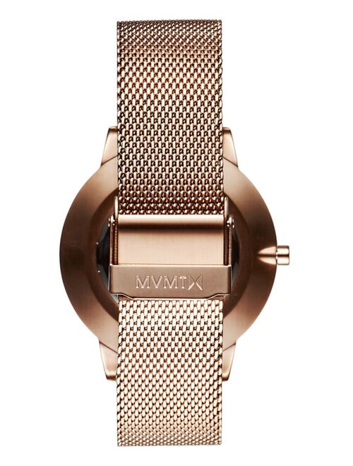MVMT Women's Boulevard Magnolia Rose Gold Ion-Plated Steel Mesh Bracelet Watch 38mm