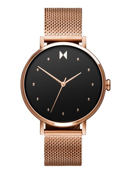 MVMT Women's Dot Spark Rose Gold-Tone Stainless Steel Mesh Bracelet Watch 36mm