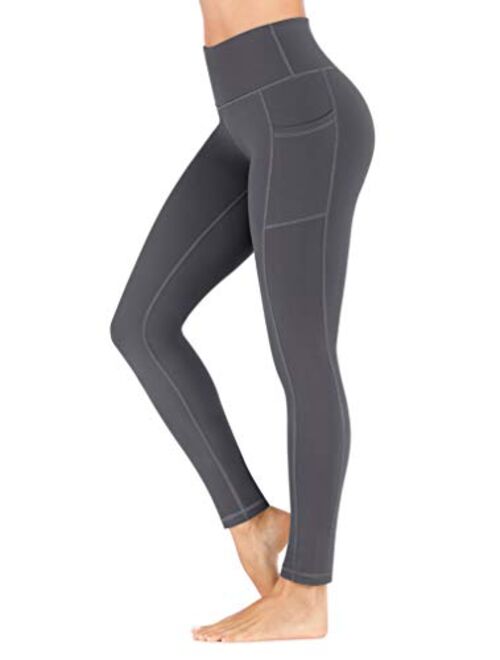 TOREEL Leggings with Pockets Yoga Pants for Women High Waisted Workout Leggings for Women Tummy Control Workout Pants