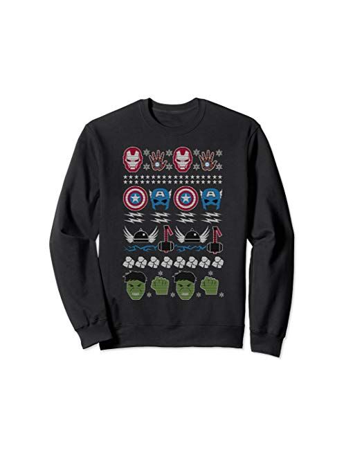 Marvel Avengers Ugly Christmas Sweater Graphic Sweatshirt
