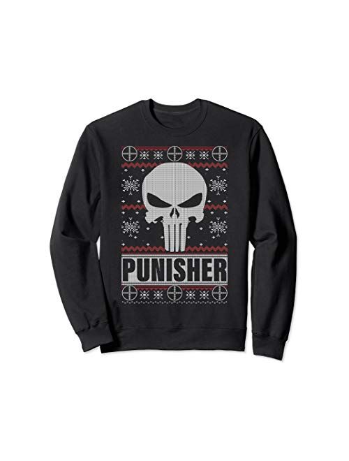 Marvel Punisher Skull Ugly Christmas Sweater Sweatshirt
