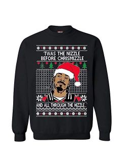 fresh tees TWAS The Nizzle Before Chrismizzle Funny Ugly Christmas Sweater