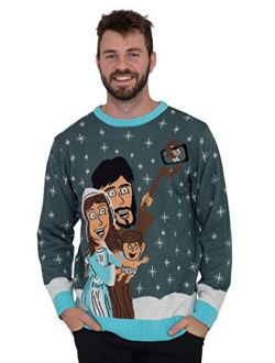 Jesus Joseph Mary Selfie Stick Family Picture Ugly Christmas Sweater
