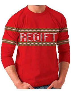 Holiday Present Regift Adult Red Ugly Christmas Sweater