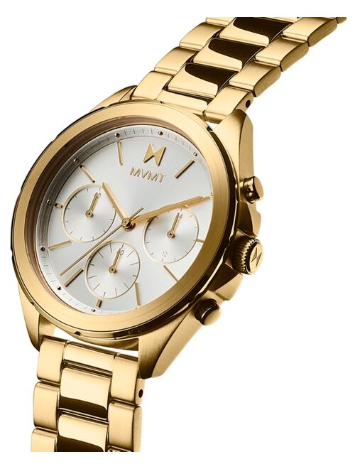 MVMT Women's Chronograph Getaway Gold-Tone Bracelet Watch 38mm