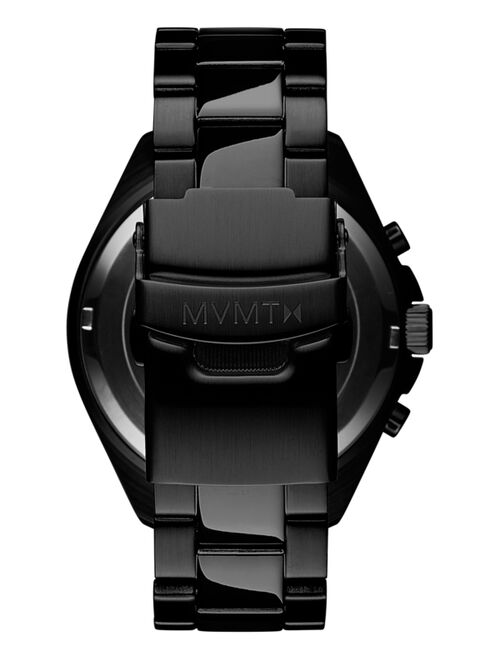 MVMT Women's Chronograph Getaway Black-Tone Bracelet Watch 38mm