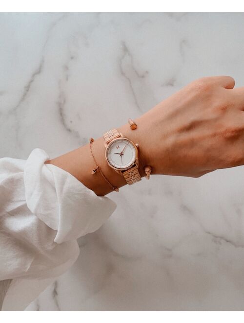 MVMT Women's Rise Mini Rose Gold-Tone Bracelet Watch 30mm
