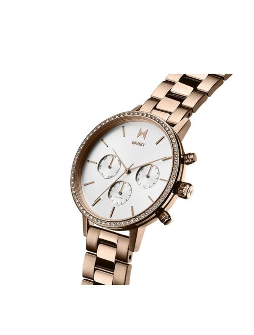 MVMT Women's Nova Rose Gold-Tone Bracelet Watch, 38mm