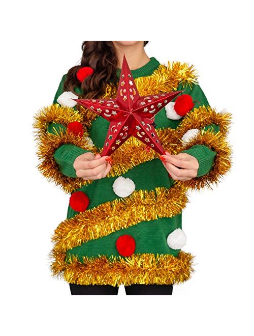 Tinsel Tree Ugly Christmas Sweater