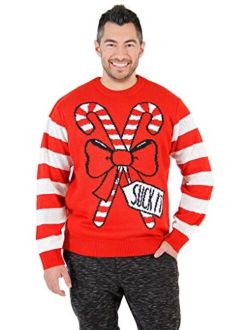Suck It Candy Cane Ugly Christmas Sweater