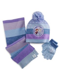 Licensed Character Disney's Frozen Girls 4-16 Hat, Gloves & Scarf Set