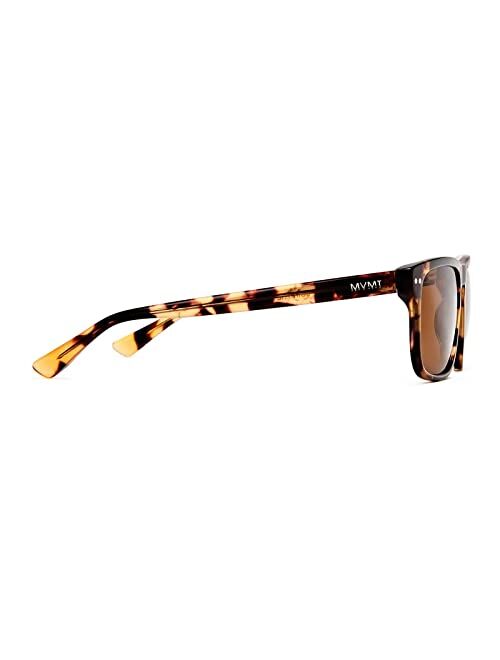 MVMT Reveler | Polarized Rectangular Men's Sunglasses | 57 mm