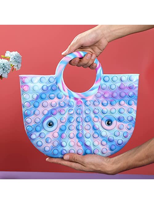 Pop It Purse，Pop It Bag Interesting Decompression , Fashionable and Exquisite Handbags for Ladies.