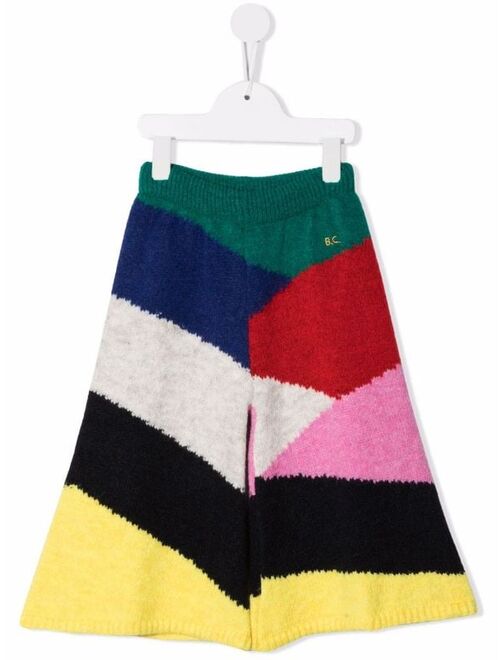 Bobo Choses colour-block knitted trousers