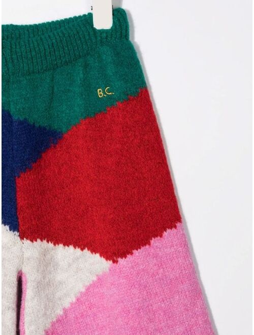 Bobo Choses colour-block knitted trousers