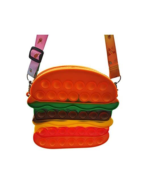 FULiYEAR Pop Shoulder Bag Fidget Toys, Fidget Bag Anxiety Toys, Squeeze Bubble Pop Shoulder Purse Fidget Bag for Girls (Unicorn)