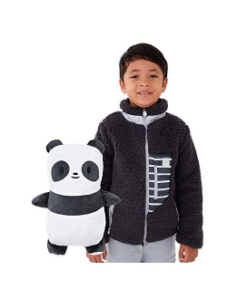 Cubcoats Character Transforming 2 in 1 Super Soft Sherpa Jacket, Kids Sherpas Jackets with Zipper
