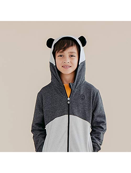 Cubcoats Papo The Panda 2 in 1 Transforming Hoodie and Soft Plushie, Black and White