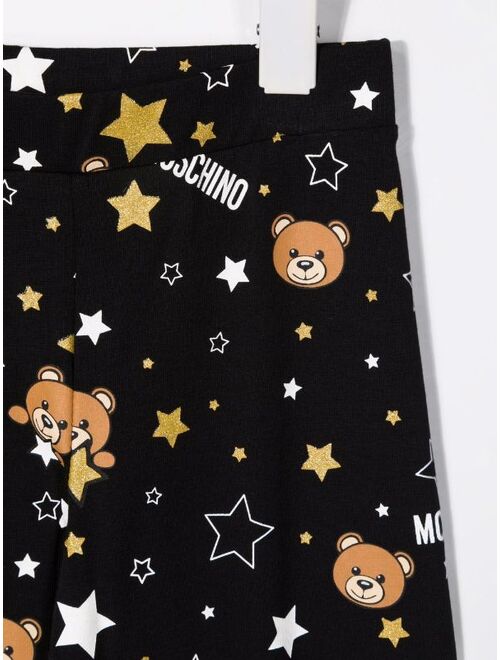 Moschino teddy bear-motif star leggings