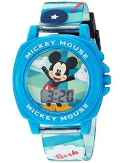 Disney Boy's Digital Plastic Casual Watch, Color:Blue (Model: MK1328)