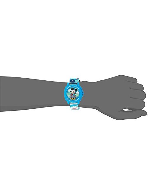 Accutime Disney Boy's Digital Plastic Casual Watch, Color:Blue (Model: MK1328)