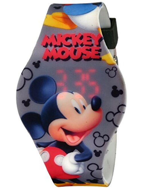 Disney Kids' MCH3401 Mickey Mouse Digital Display Analog Quartz Grey Watch